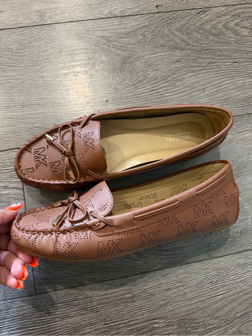 Michael Kors Women’s size 7.5 brown moccasin flats